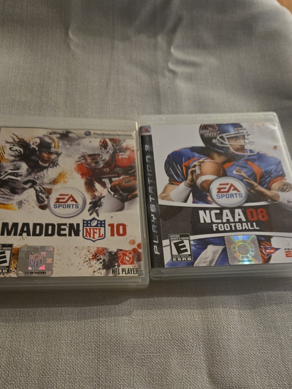 Madden NFL 10 & NCAA 08 Football - White Game Cases